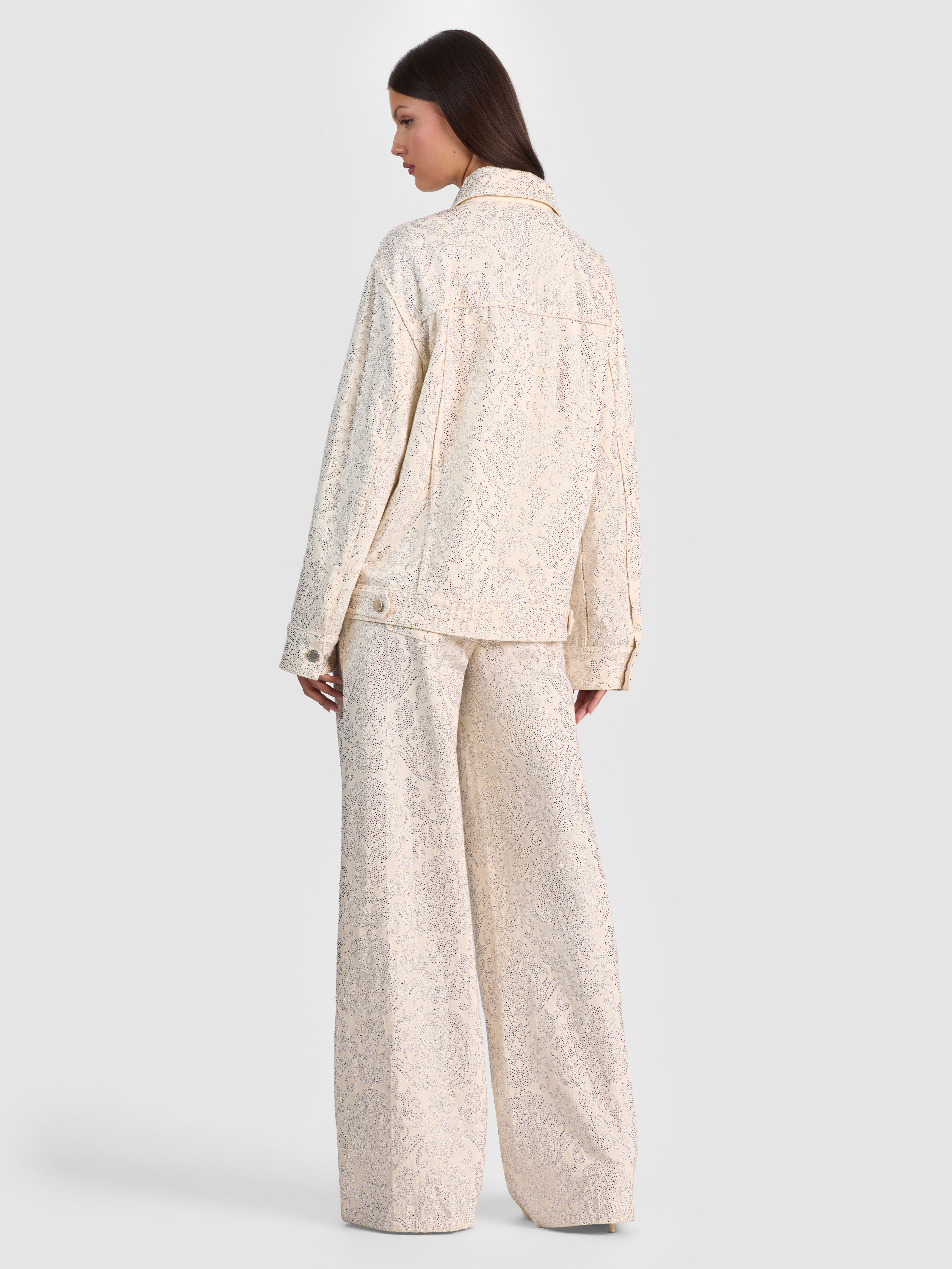 JEFF VESTE EN JEAN BRODÉE-ALICE + OLIVIA
