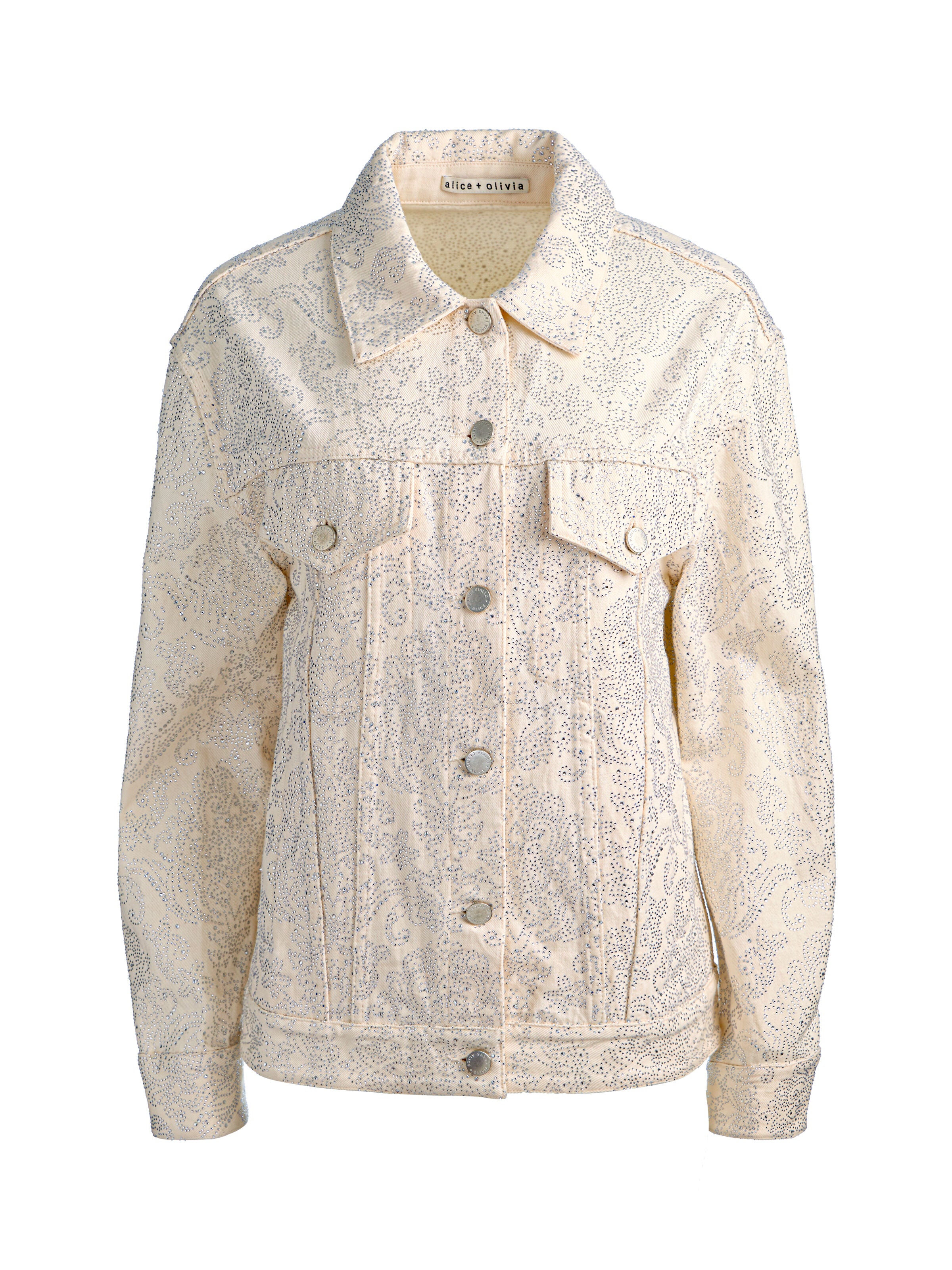 JEFF VESTE EN JEAN BRODÉE-ALICE + OLIVIA