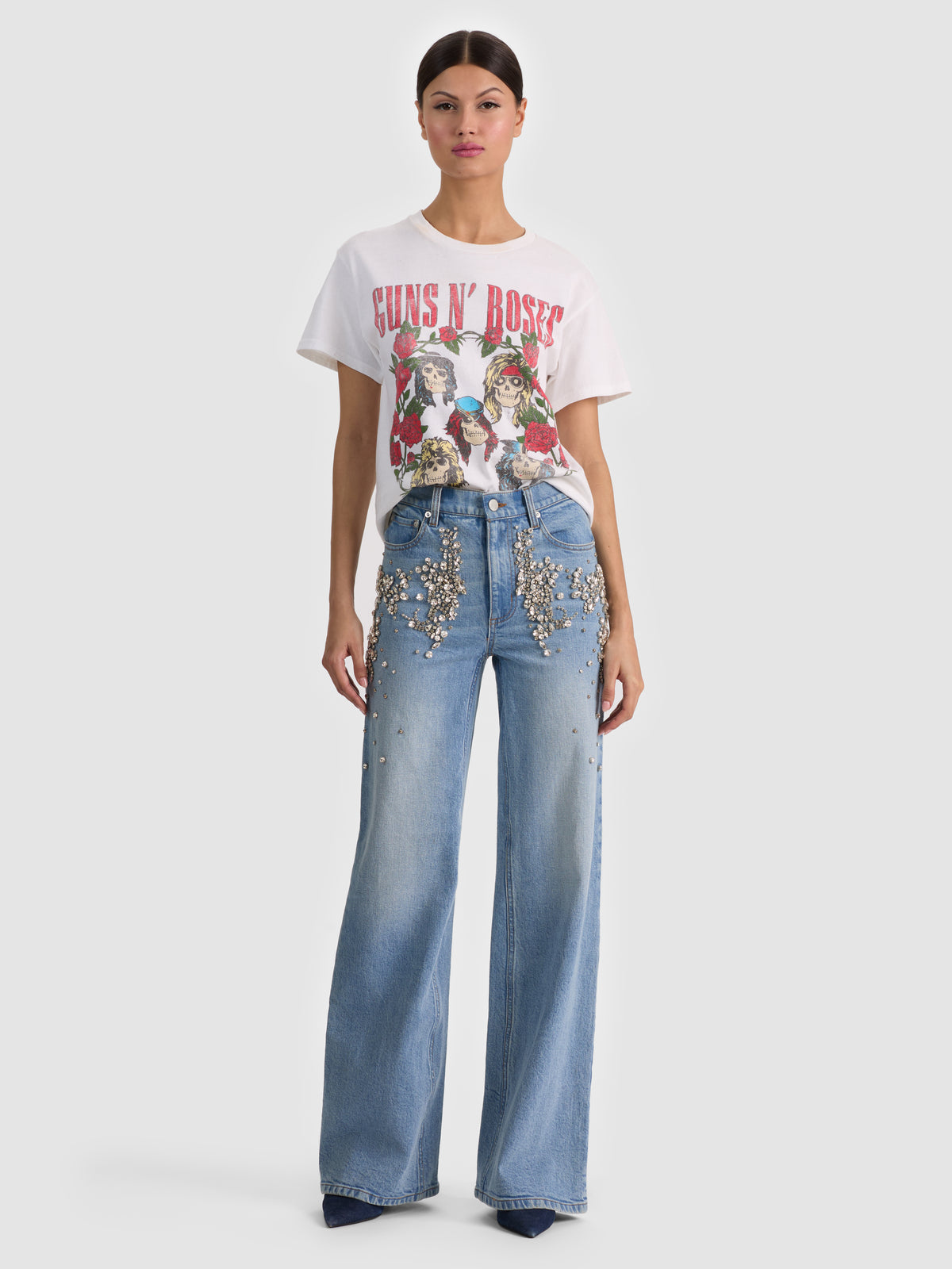 CHIC EMBELLISHED JEAN-CELINE VINTAGE-ALICE + OLIVIA