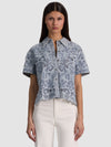 LANE DENIM BUTTON DOWN-SIERRA LIGHT BLUE-ALICE + OLIVIA