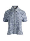 LANE DENIM BUTTON DOWN-SIERRA LIGHT BLUE-ALICE + OLIVIA