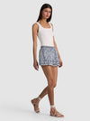 SHORT EN JEAN KENLEY À ŒILLETS ET CORDON DE SERRAGE-ALICE + OLIVIA