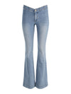 CHELSEA CROPPED FLARE JEAN-EDIE WASH-ALICE + OLIVIA
