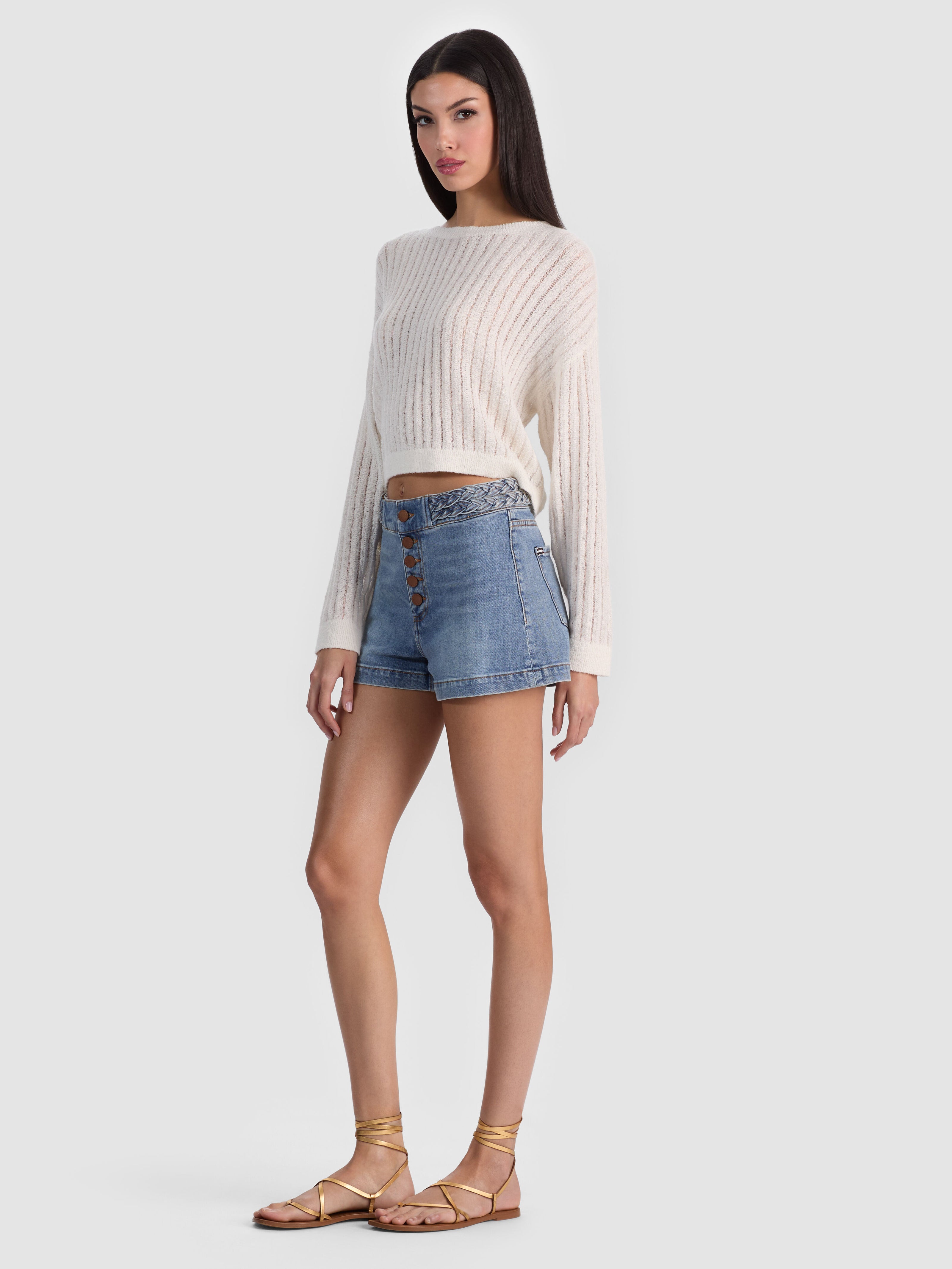 LULA DENIM SHORT-ALICE + OLIVIA