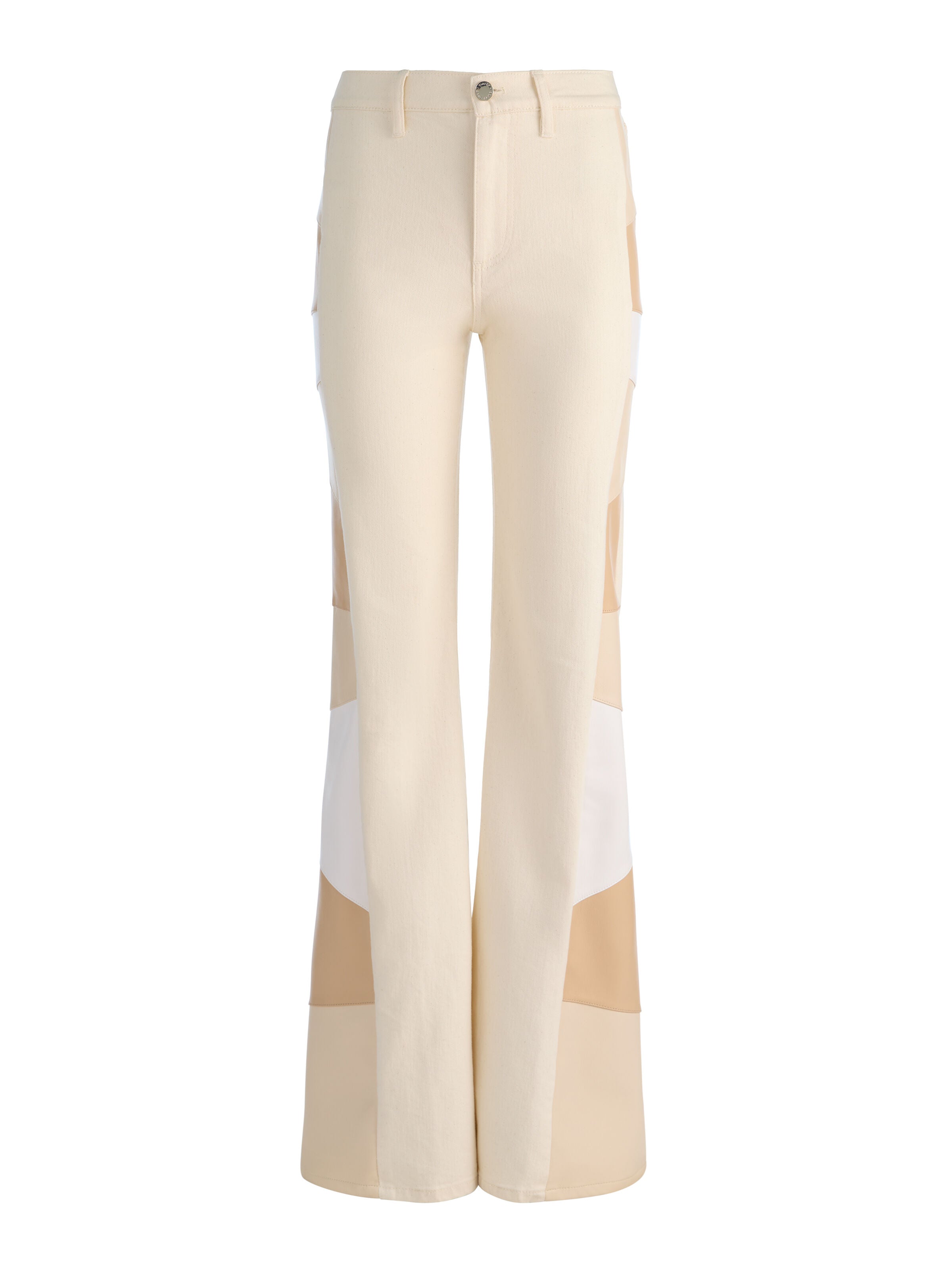 BEAUTIFUL VEGAN PATCHWORK JEAN-OFF WHITE/MULTI-ALICE + OLIVIA