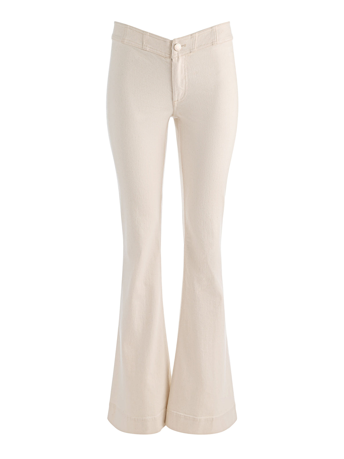 CHELSEA CROPPED FLARE JEAN - OFF WHITE