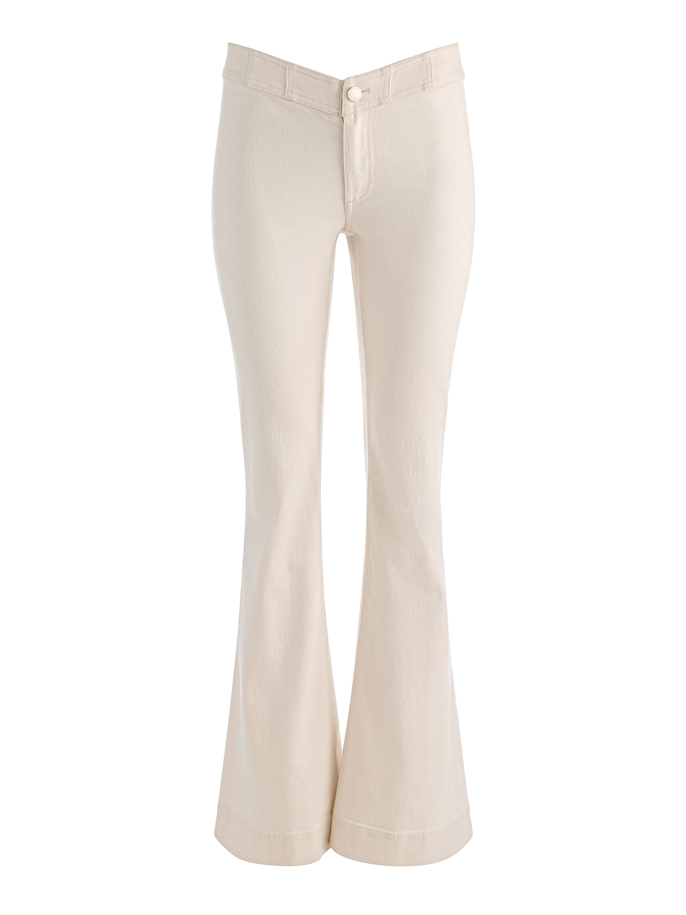 CHELSEA CROPPED FLARE JEAN-OFF WHITE-ALICE + OLIVIA