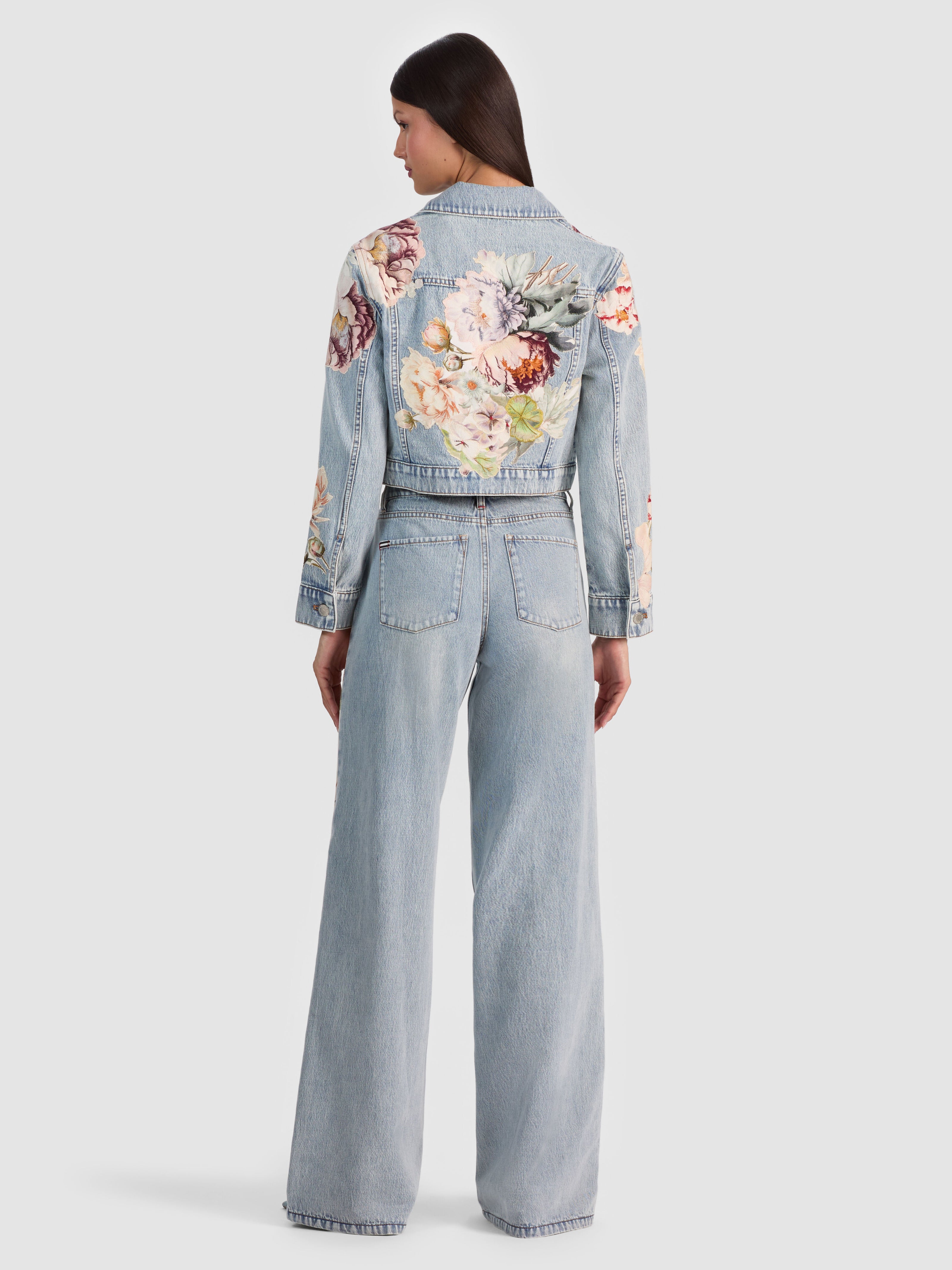 CHLOE GIACCA DI JEANS RICAMATA-ALICE + OLIVIA