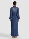 CHASSIDY MAXI DENIM DRESS-FLORENCE VINTAGE BLUE-ALICE + OLIVIA