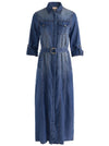 CHASSIDY MAXI DENIM DRESS-FLORENCE VINTAGE BLUE-ALICE + OLIVIA