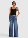 JEAN LARGE STANLEY LR AVEC BOUCLE CINCH-ALICE + OLIVIA