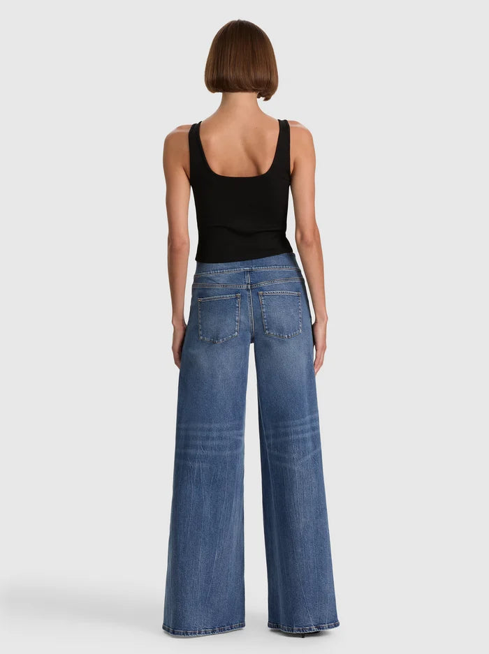 JEAN LARGE STANLEY LR AVEC BOUCLE CINCH-ALICE + OLIVIA