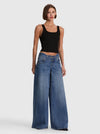 JEAN LARGE STANLEY LR AVEC BOUCLE CINCH-ALICE + OLIVIA