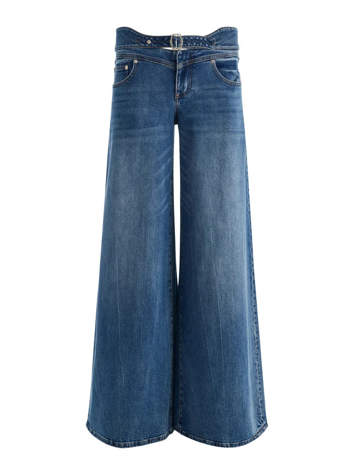 JEAN LARGE STANLEY LR AVEC BOUCLE CINCH-ALICE + OLIVIA