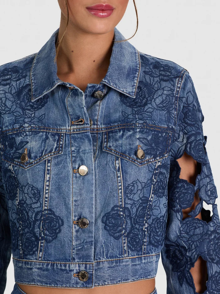 CHLOE GIUBBOTTO JEANS-ALICE + OLIVIA