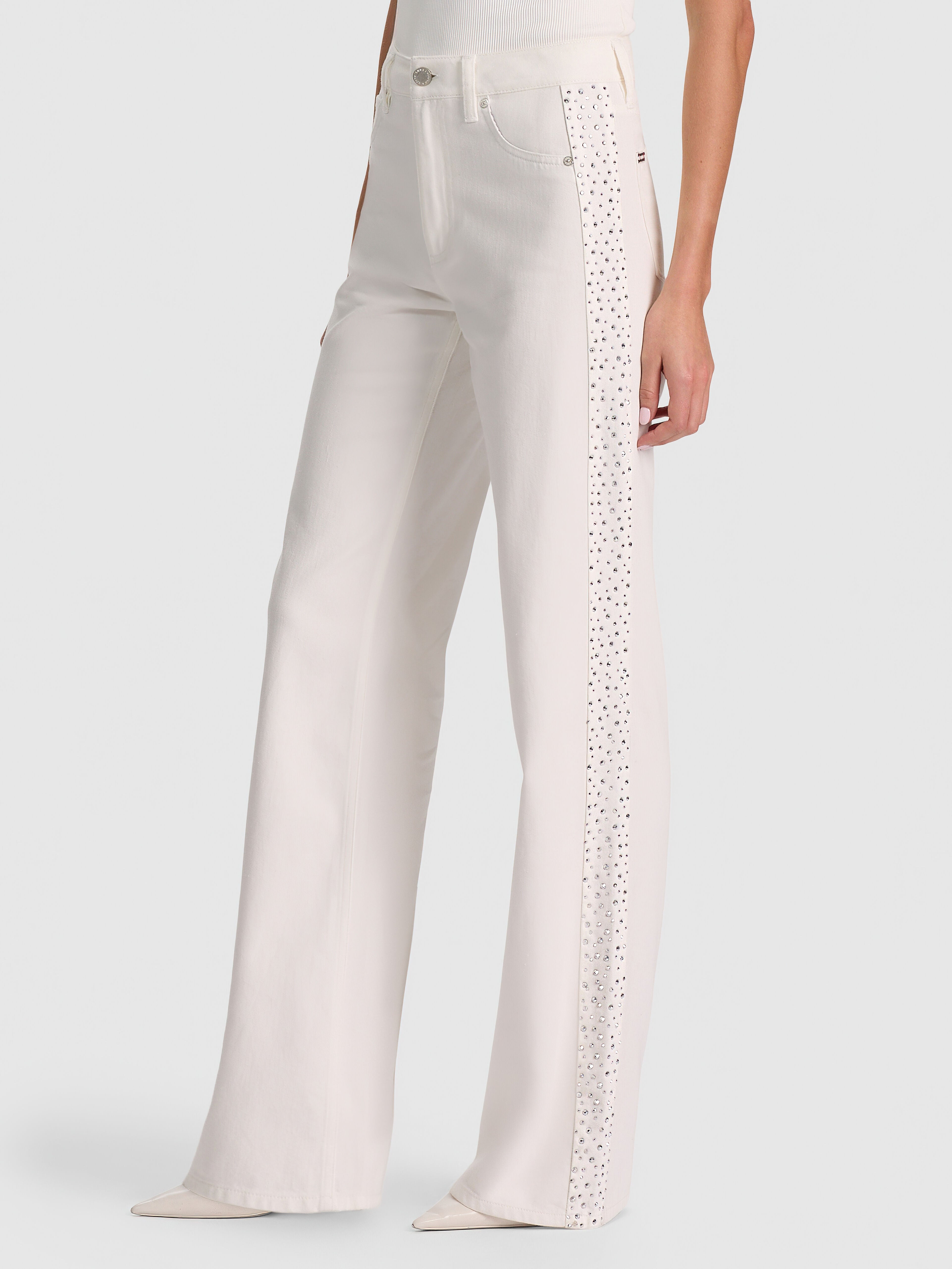 JEAN CHIC CON DECORAZIONI-ALICE + OLIVIA