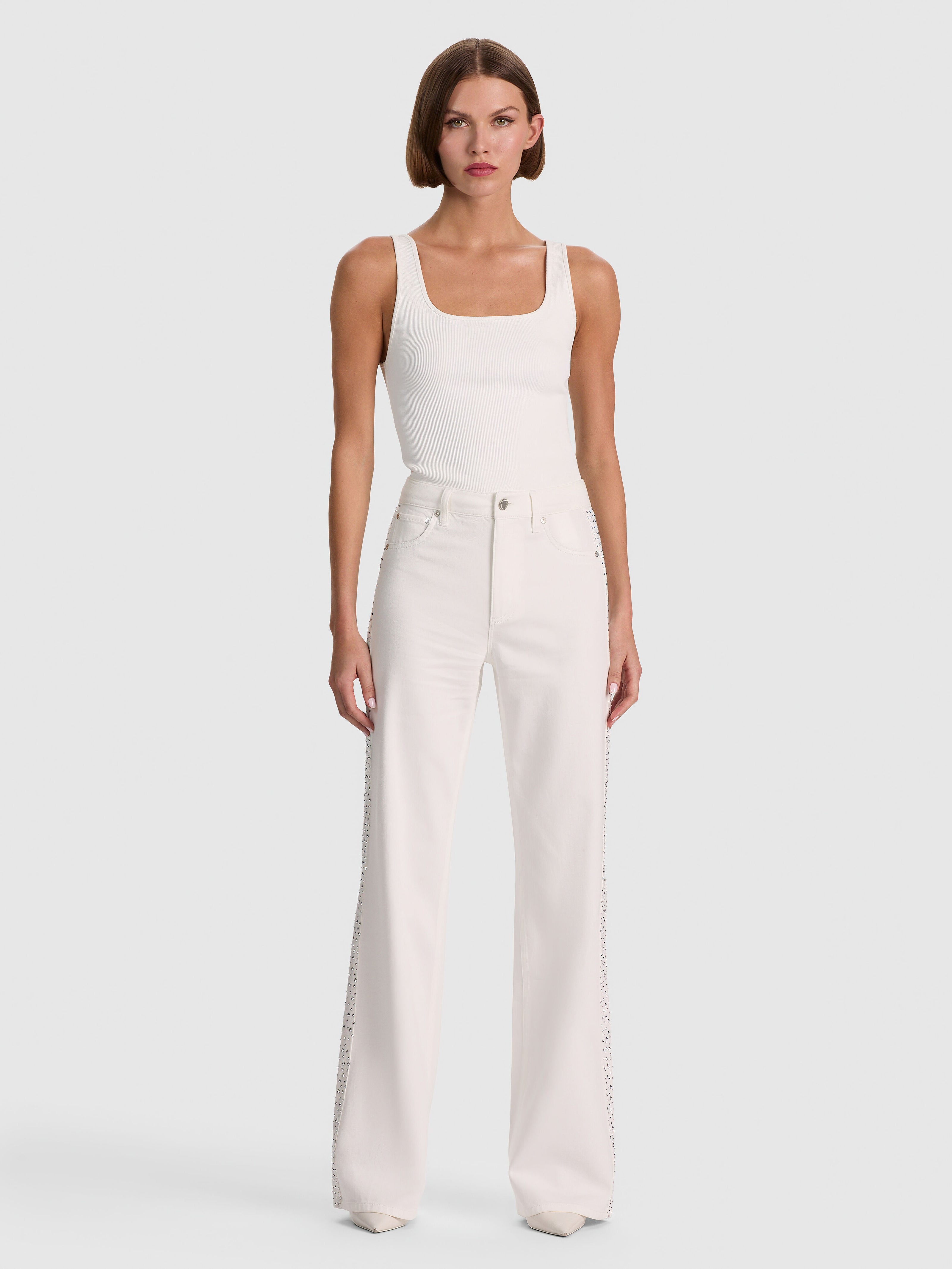 JEAN CHIC CON DECORAZIONI-ALICE + OLIVIA
