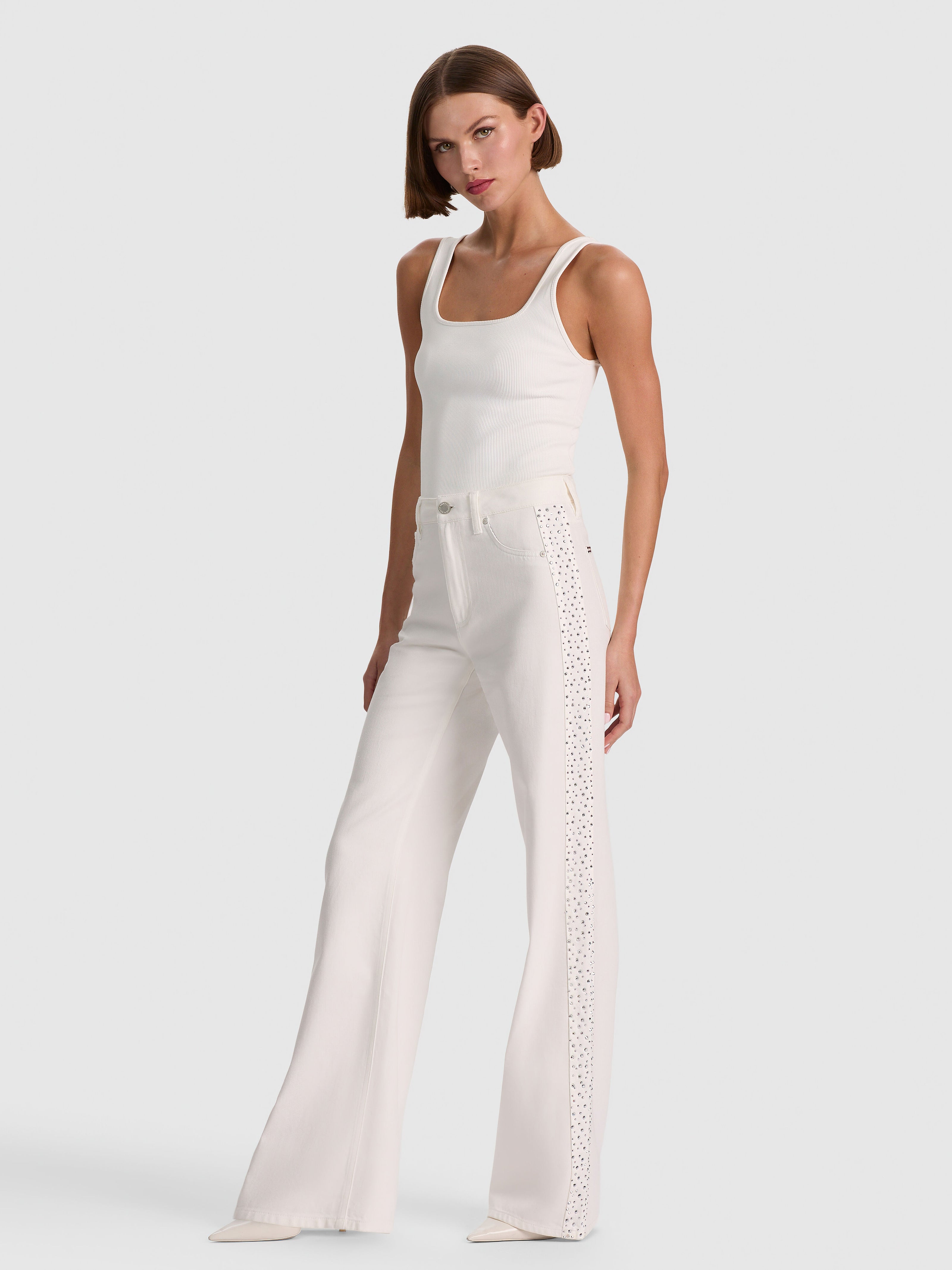 JEAN CHIC CON DECORAZIONI-ALICE + OLIVIA