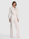 CHLOE DENIM JACKET-OFF WHITE/SILVER-ALICE + OLIVIA