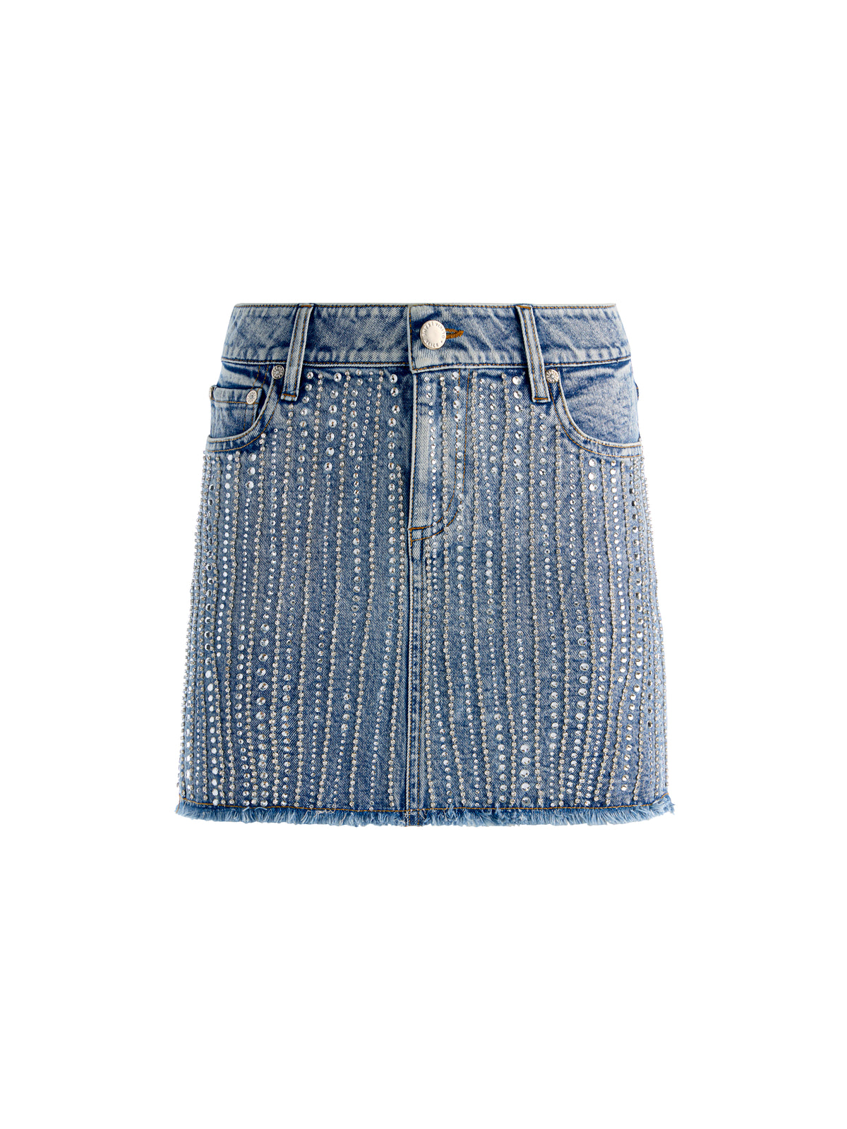 MINIGONNA IN JEANS DECORATA KIERA - FIONA BLU VINTAGE
