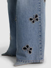 AMAZING EMBELLISHED CUTOUT JEAN-FIONA VINTAGE BLUE-ALICE + OLIVIA