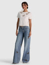 AMAZING EMBELLISHED CUTOUT JEAN-FIONA VINTAGE BLUE-ALICE + OLIVIA