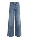 AMAZING EMBELLISHED CUTOUT JEAN-FIONA VINTAGE BLUE-ALICE + OLIVIA