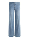 XANDER RACING STRIPE JEAN-EDIE WASH/OFF WHITE/BLACK-ALICE + OLIVIA