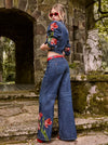 AMAZING EMBROIDERED JEAN-FREYJA BLUE/SOFT TULIP-ALICE + OLIVIA