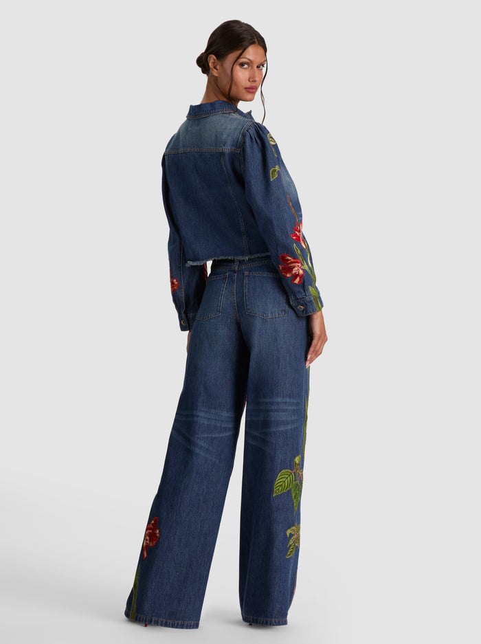 GIACCA DI JEANS RICAMATA ELIJAH-ALICE + OLIVIA