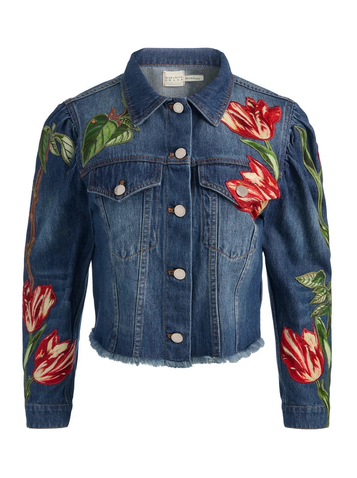 GIACCA DI JEANS RICAMATA ELIJAH-ALICE + OLIVIA
