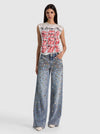 AMAZING EMBELLISHED JEAN-FIONA VINTAGE BLUE-ALICE + OLIVIA