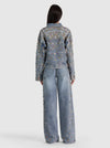 JESSE EMBELLISHED DENIM JACKET-FIONA VINTAGE BLUE-ALICE + OLIVIA
