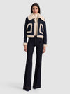 GIACCA BOMBER ISAIAH IN DENIM CON PELLICCIA SINTETICA-ALICE + OLIVIA