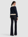 GIACCA BOMBER ISAIAH IN DENIM CON PELLICCIA SINTETICA-ALICE + OLIVIA