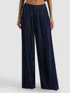 ELIAS DOUBLE PLEAT JEAN-DARK RINSE-ALICE + OLIVIA