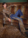 SB LEOPARD FLARE JEAN-GEORGETTA VINTAGE BLUE/MULTI-ALICE + OLIVIA