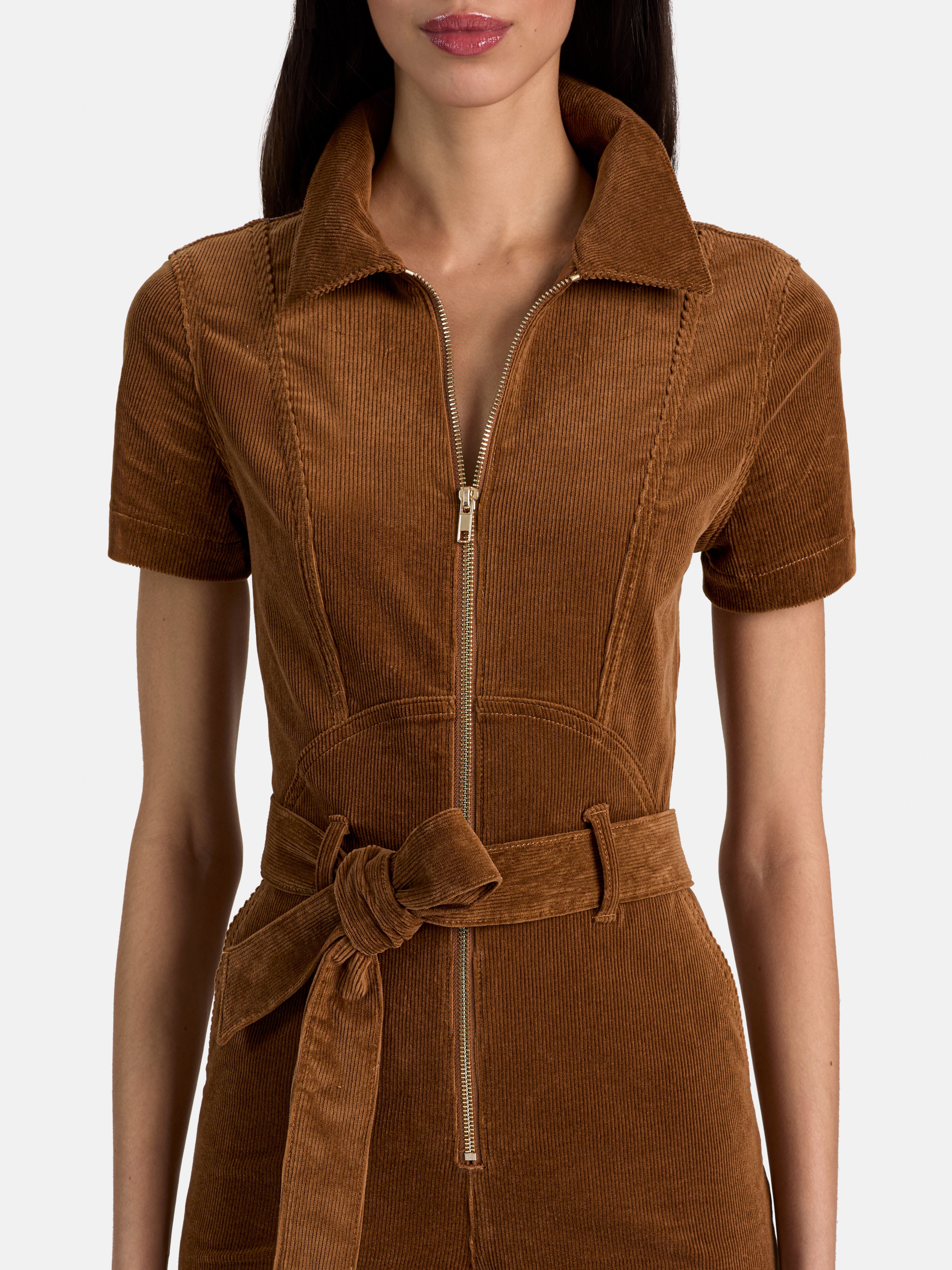 GORGEOUS WIDE LEG JUMPSUIT-CAMEL-ALICE + OLIVIA