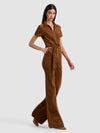 GORGEOUS WIDE LEG JUMPSUIT-CAMEL-ALICE + OLIVIA