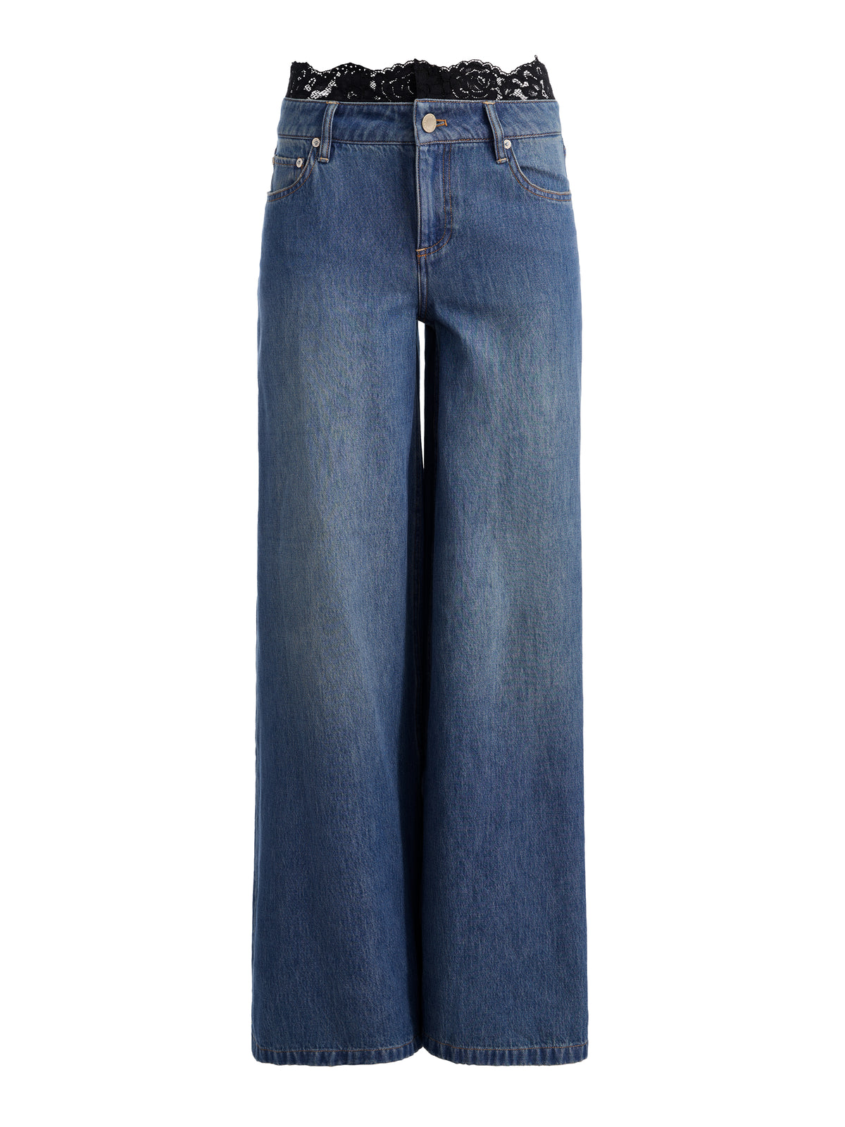 IAN LACE WB COMBO BAGGY JEAN - BROOKLYN BLUE