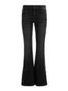 SIRENA EMBELLISHED CUTOUT JEAN-CLARISSA BLACK/BLACK-ALICE + OLIVIA