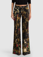 ROXIE EMBR EMBELL JEANS DRITTI A ZAMPA LUNGHEZZA INTERA - WISTFUL WOODS