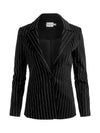 MACEY EMBELLISHED DENIM BLAZER-BLACK/CLEAR CRYSTAL-ALICE + OLIVIA