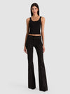 HOT EMBELLISHED JEAN-BLACK/CLEAR CRYSTAL-ALICE + OLIVIA