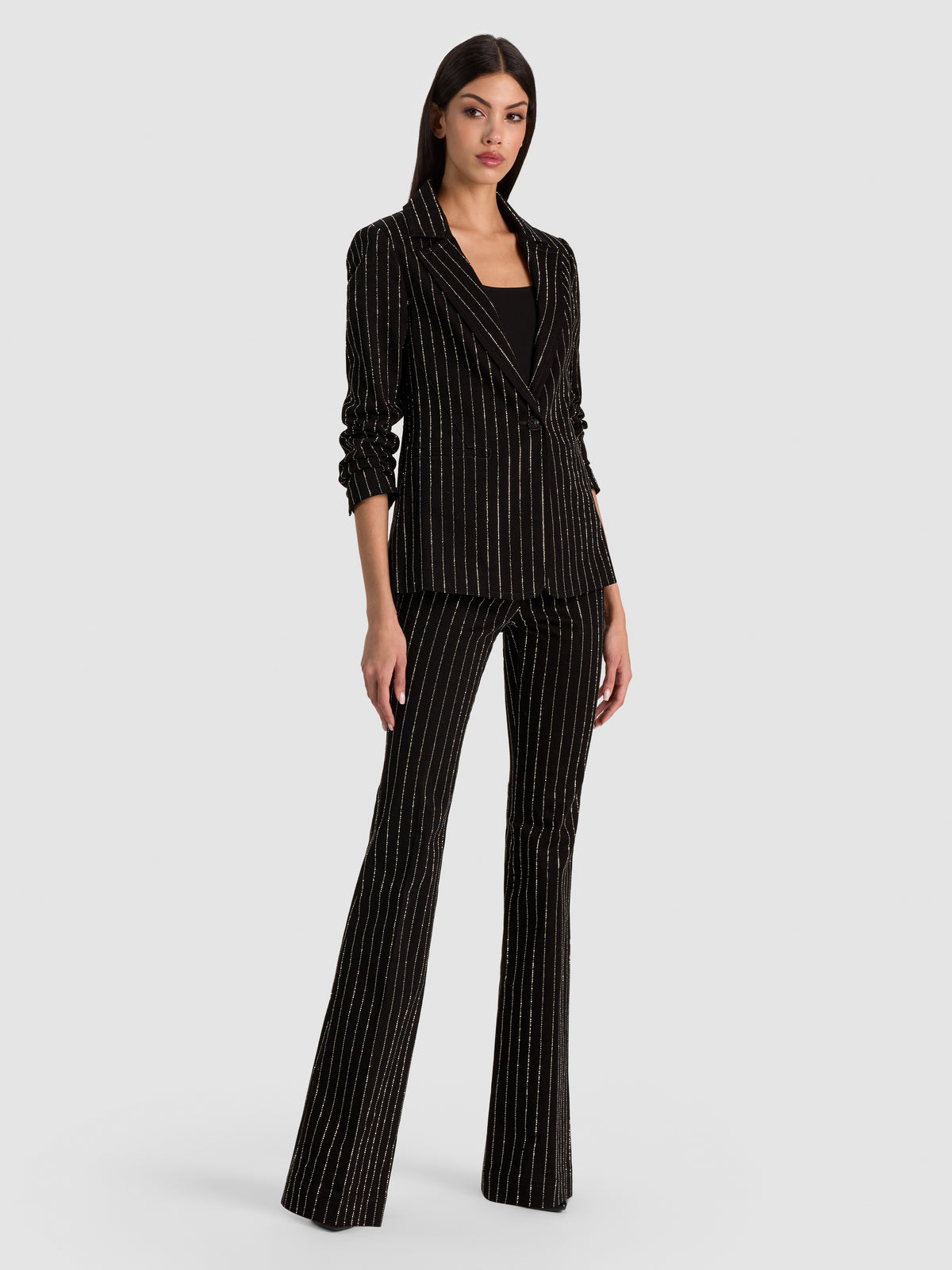 JEAN CON STRASS HOT - NERO/CRISTALLO TRASPARENTE