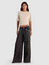 JEAN HARPER MR SUPER BAGGY-HALLIE VINTAGE BLACK-ALICE + OLIVIA