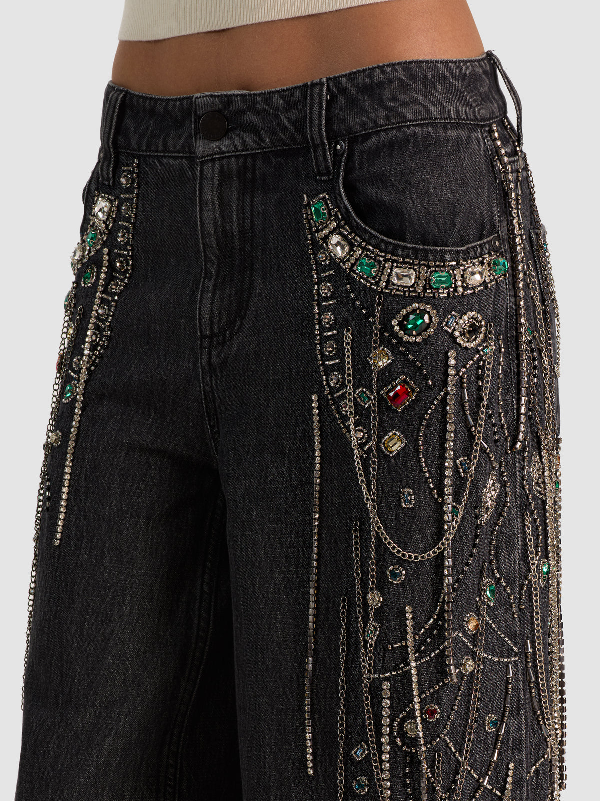 JEAN HARPER MR SUPER BAGGY-HALLIE VINTAGE BLACK-ALICE + OLIVIA