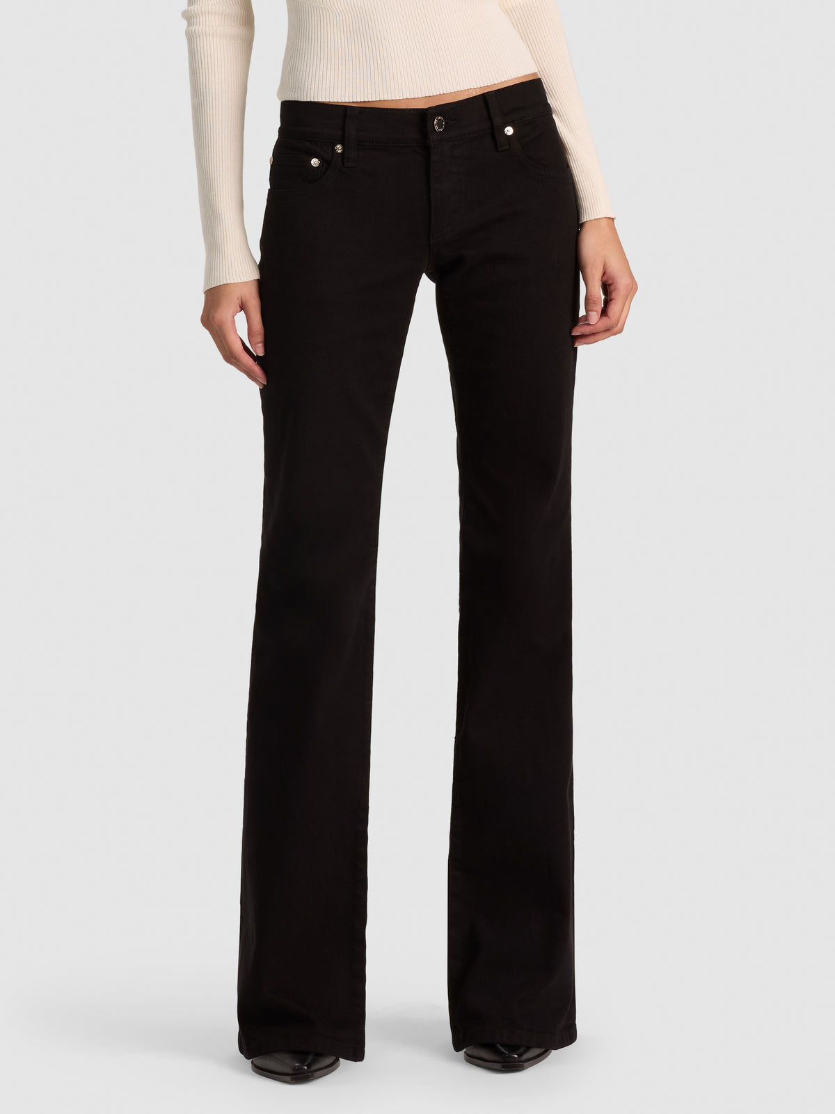 JEAN BELLA ULTRA LR COUPE DROITE AJUSTÉE-Black-ALICE + OLIVIA