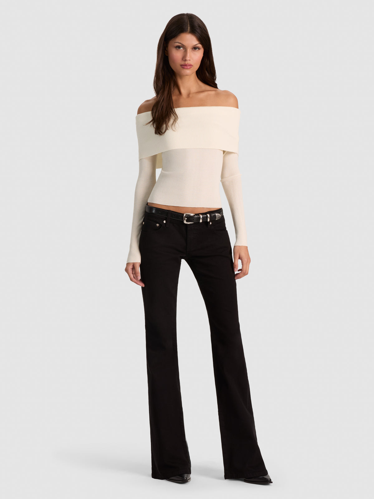 JEAN BELLA ULTRA LR COUPE DROITE AJUSTÉE-Black-ALICE + OLIVIA