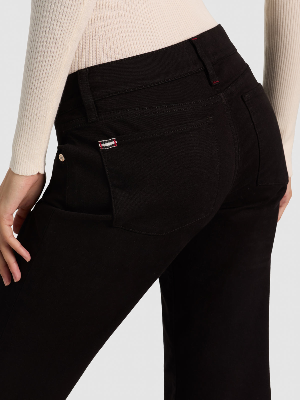 JEAN BELLA ULTRA LR COUPE DROITE AJUSTÉE-Black-ALICE + OLIVIA
